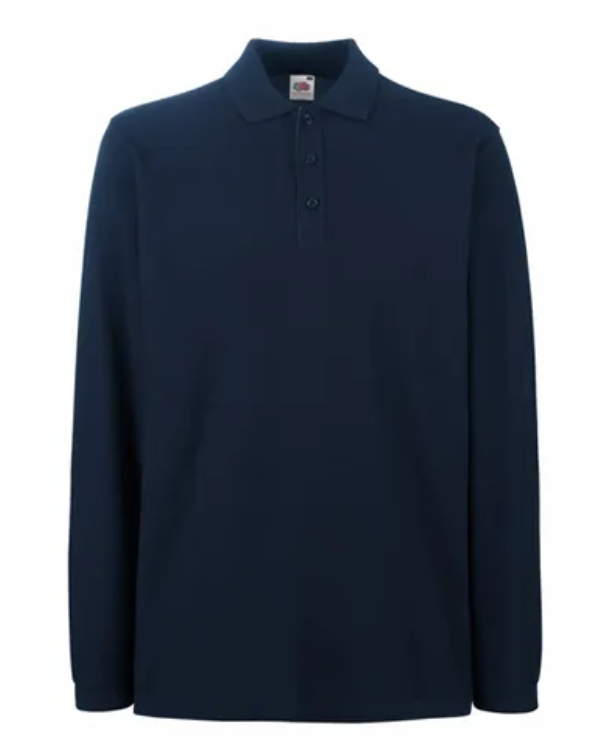 Fruit of the Loom Long Sleeve Pique Polo Shirt